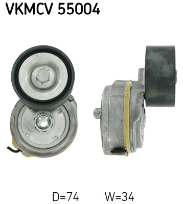 Belt Tensioner, V-ribbed belt - VKMCV 55004 SKF